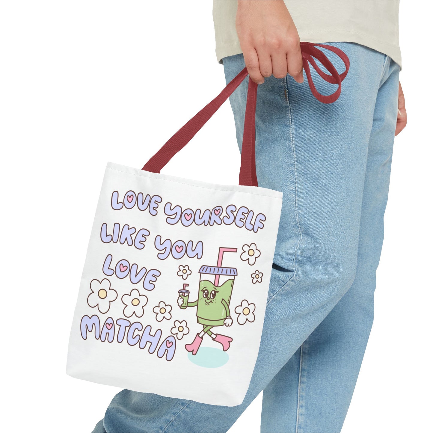 Matcha Tote Bag - Love Yourself Design