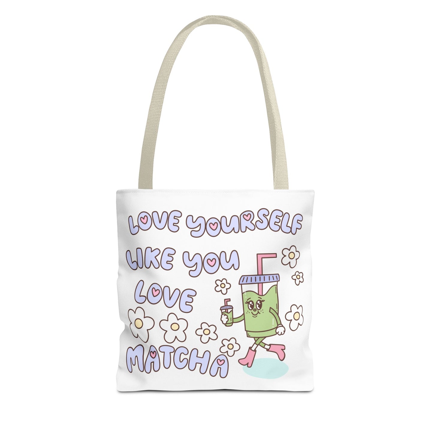 Matcha Tote Bag - Love Yourself Design