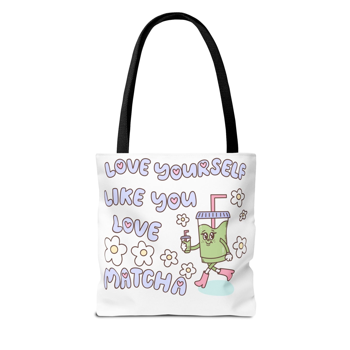Matcha Tote Bag - Love Yourself Design