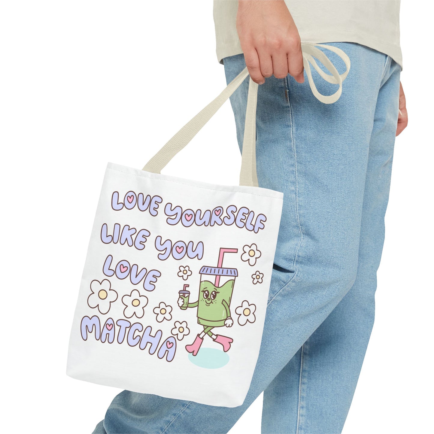 Matcha Tote Bag - Love Yourself Design