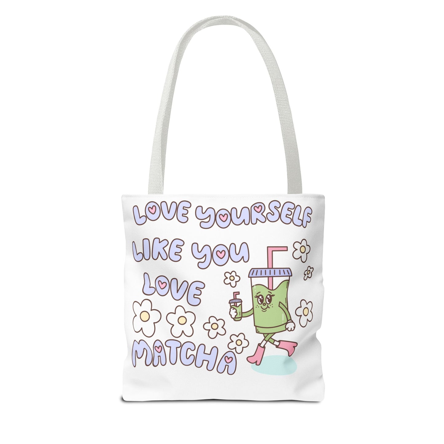 Matcha Tote Bag - Love Yourself Design