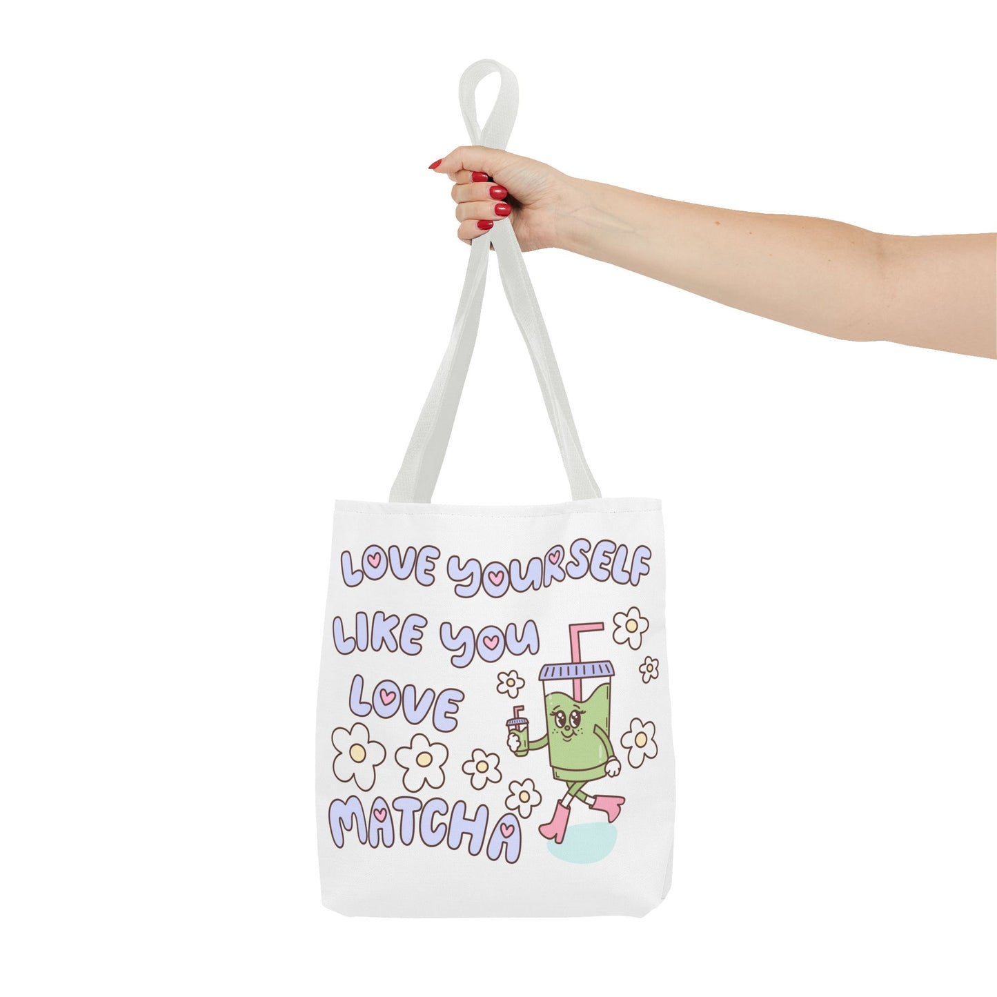 Matcha Tote Bag - Love Yourself Design