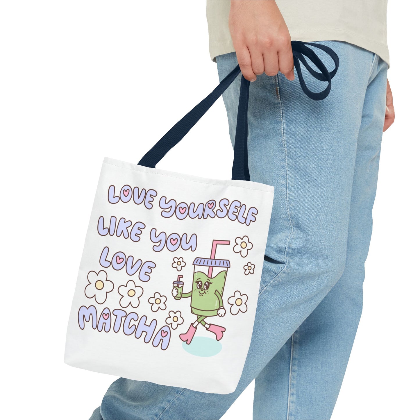 Matcha Tote Bag - Love Yourself Design