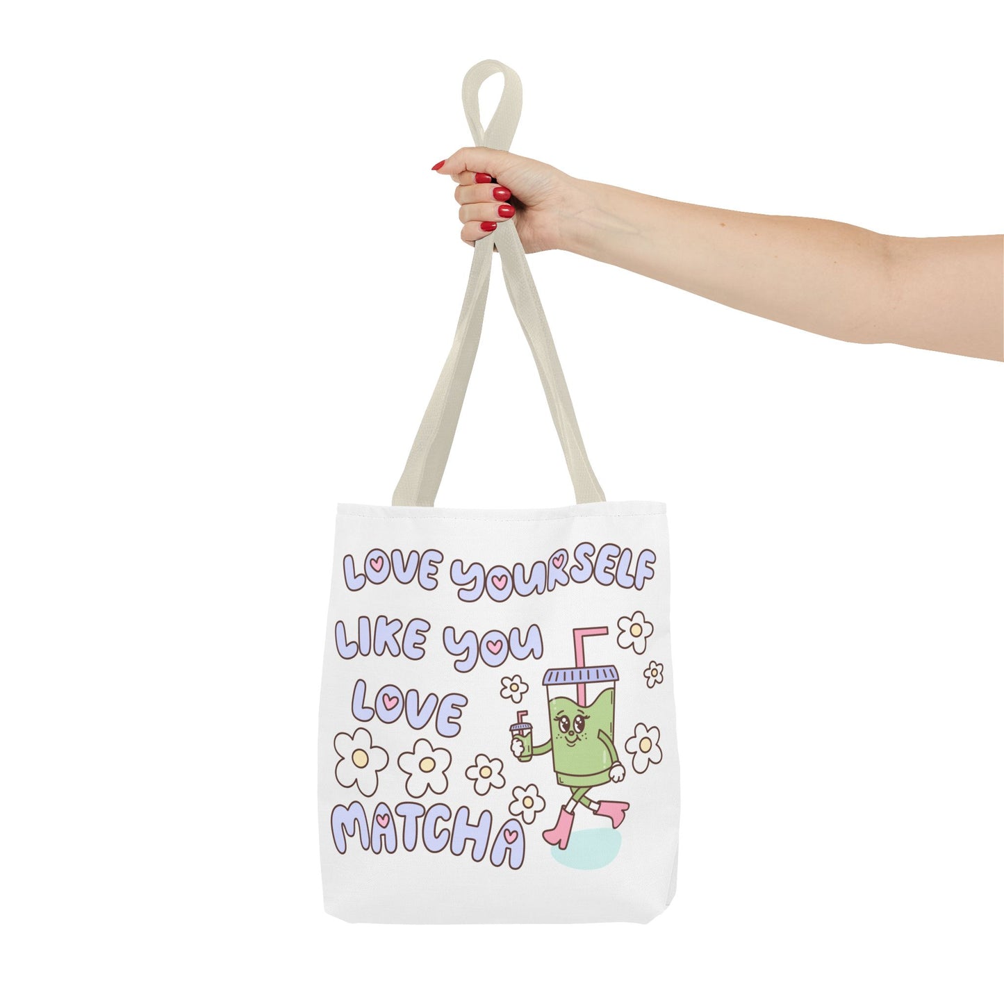 Matcha Tote Bag - Love Yourself Design