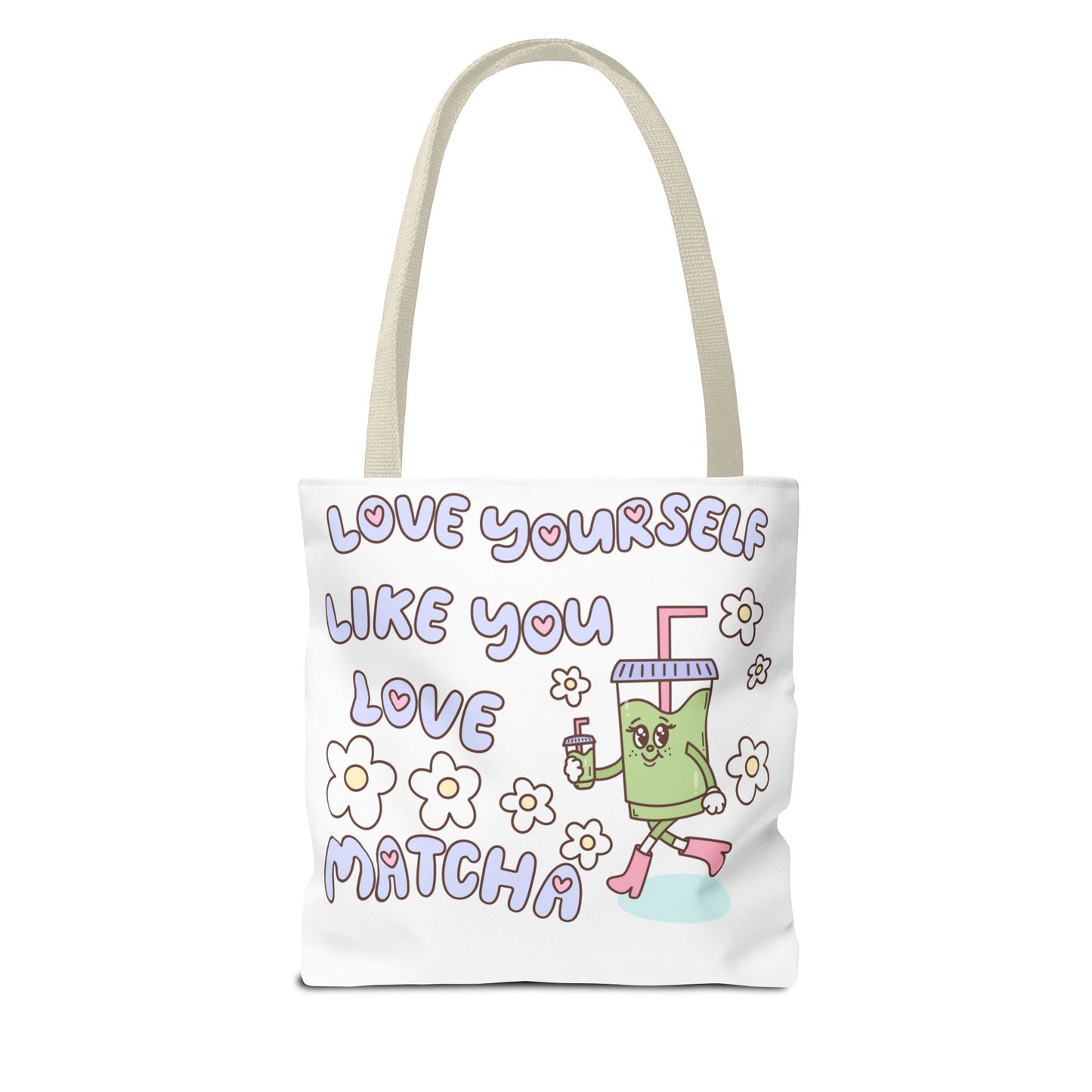 Matcha Tote Bag - Love Yourself Design