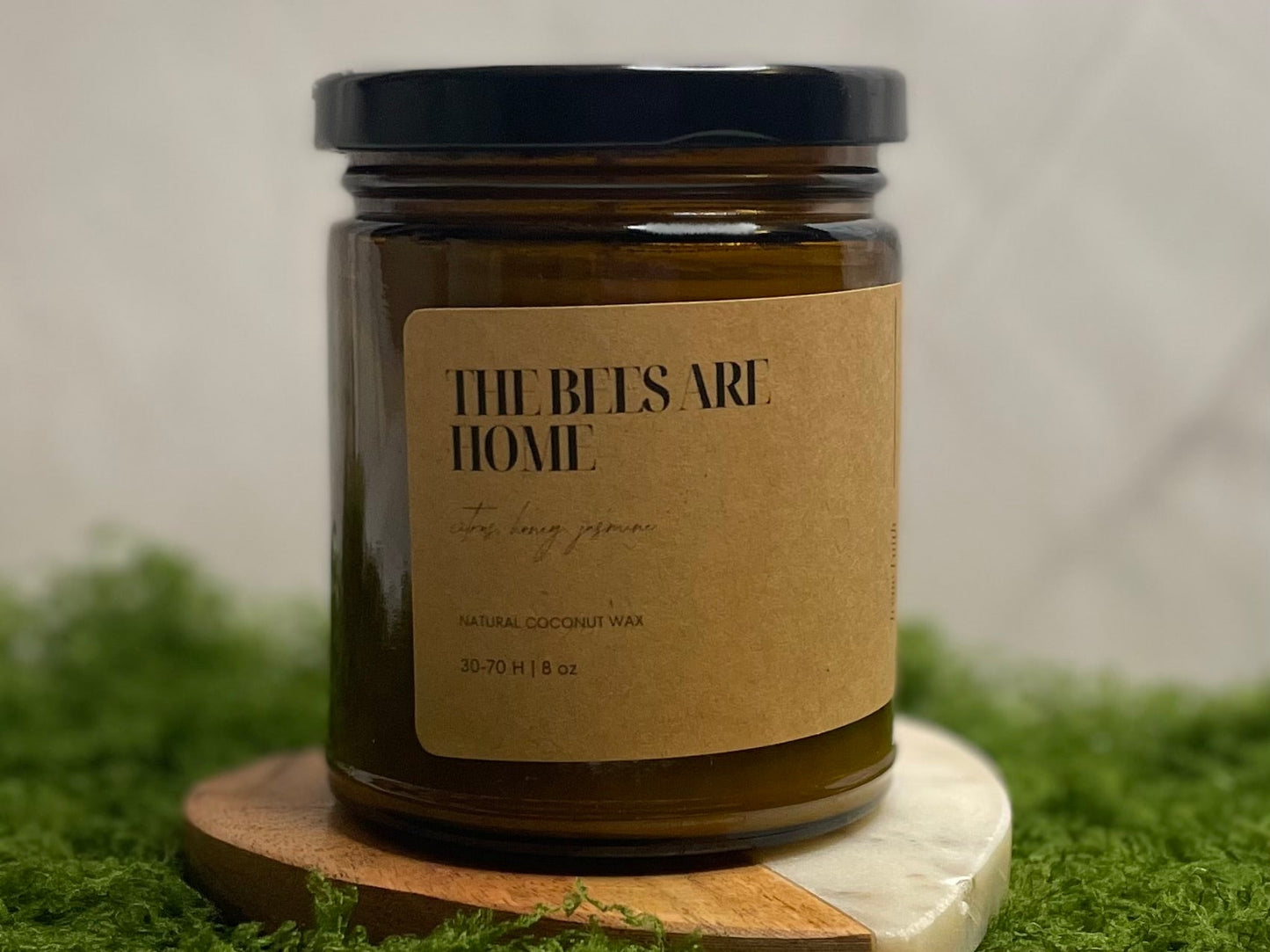 The Bees are Home - Irene Faith Store products/david - goliath products/the - garden /products/monthly - glow - candle - subscription lean - burning coconut wax candle giftforher woodenwick cottonw