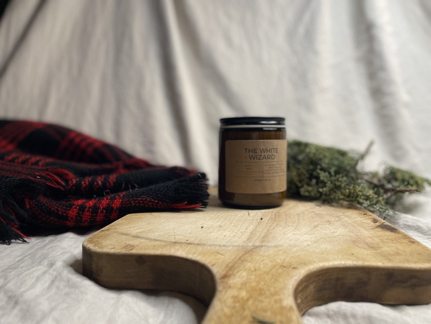 The White Wizard Candle - Irene Faith Store products/david - goliath products/the - garden /products/monthly - glow - candle - subscription lean - burning coconut wax candle giftforher woodenwick cottonw