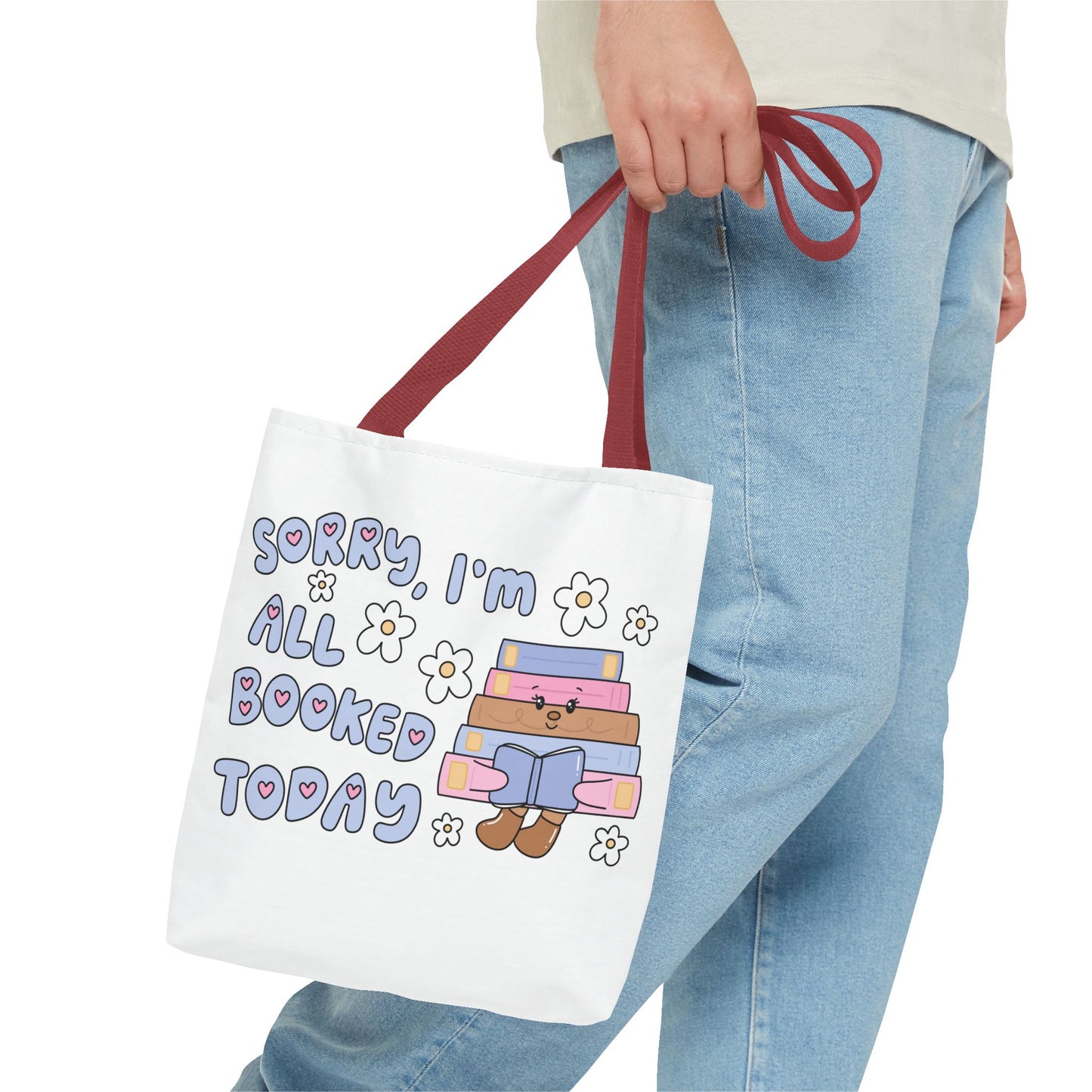 Bookish Tote Bag - Sorry All Booked Design