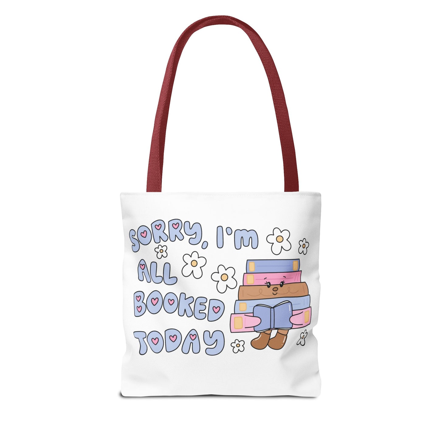 Bookish Tote Bag - Sorry All Booked Design