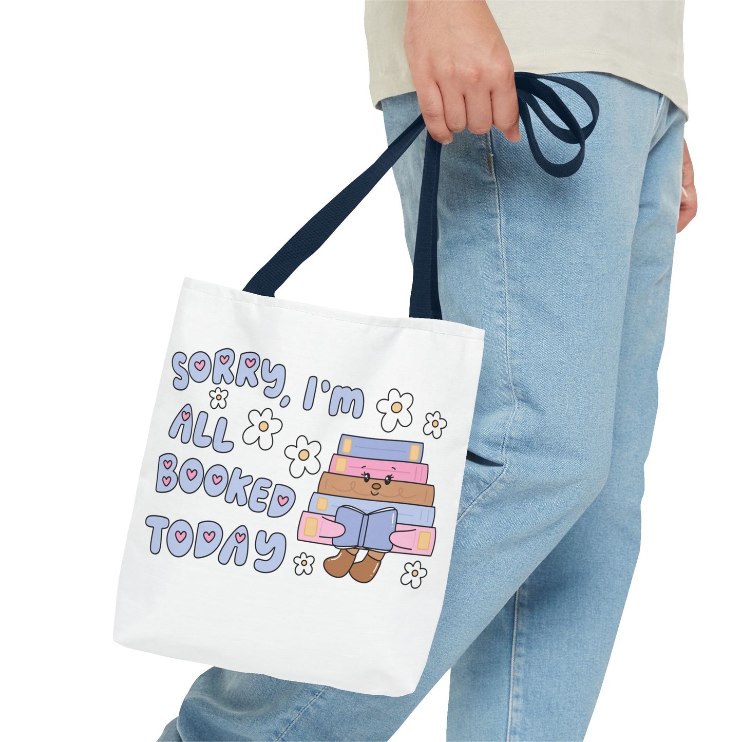 Bookish Tote Bag - Sorry All Booked Design