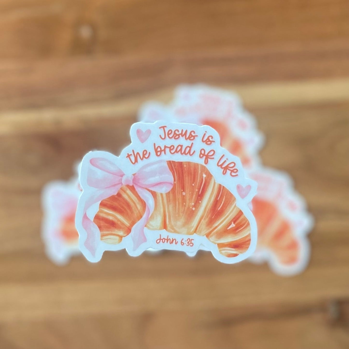 Jesus is the Bread of Life Sticker - Irene Faith Store products/david-goliath products/the-garden /products/monthly-glow-candle-subscription lean-burning coconut wax candle giftforher woodenwick cottonw